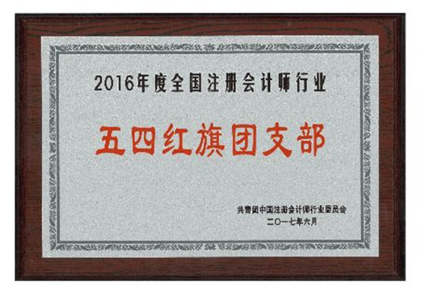 本所荣获2016年度五四红旗团支部称号